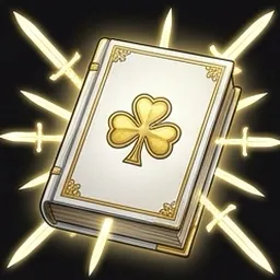 Light grimoire icon, AI-generated illustration