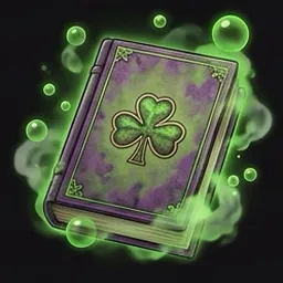 Poison grimoire icon, AI-generated illustration