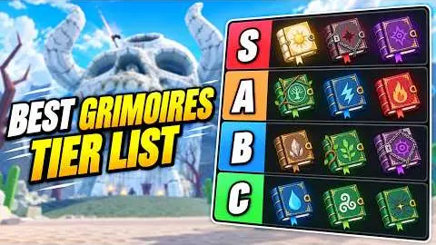 Video thumbnail: Best Grimoires Tier List in Clover Legends by Radex Tips